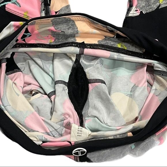 𝅺trina Turk Pop Floral Camo Leggings Sz M - Picture 7 of 12